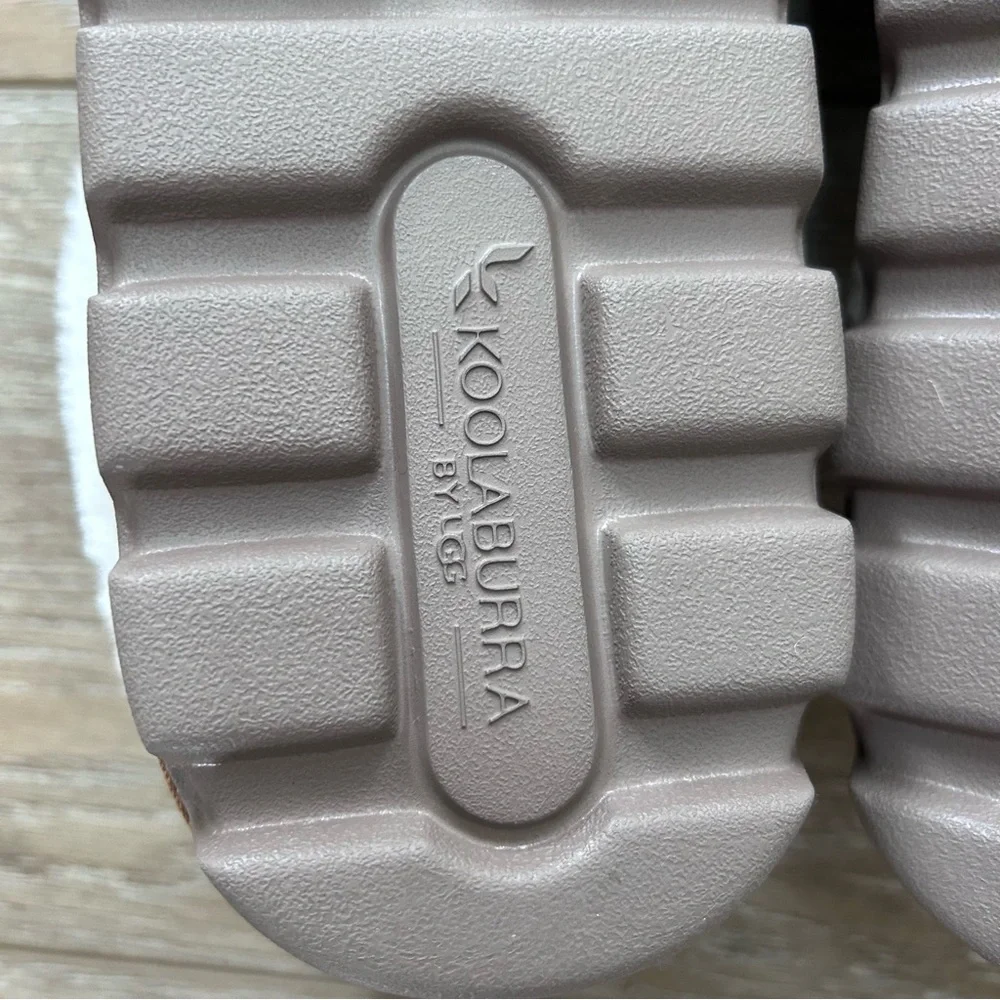 Koolaburra Chestnut Suede Shearling-Lined Clog Mules - Picture 11 of 12